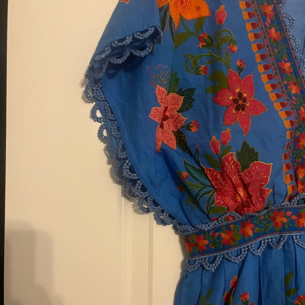 Farm Rio Tropical Tapestry Layered Dress - Picture 3 of 8